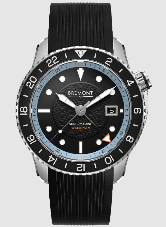 Replica Bremont Watch Supermarine Waterman Apex II Black rubber